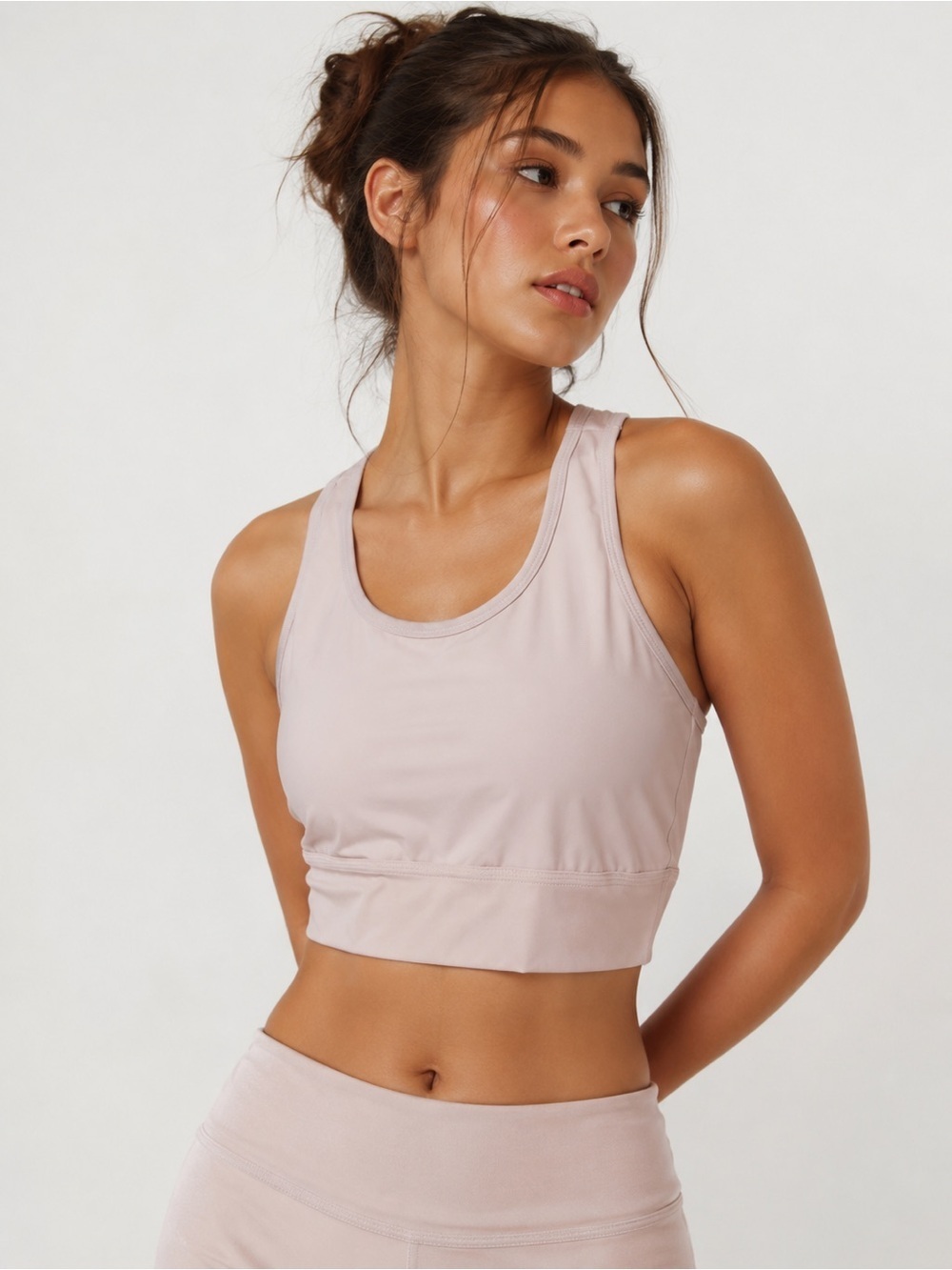 Aerie baby pink bra top S